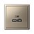 Розетка USB ArtGallery тип C 65Вт QC PD высокоскор. ЗУ механизм шампань SE GAL000527