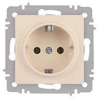Розетка 1-м СП Accent 6-202-02 16А IP20 250В 2P+E Schuko сл. кость Intro Б0063683