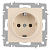 Розетка 1-м СП Accent 6-202-02 16А IP20 250В 2P+E Schuko сл. кость Intro Б0063683