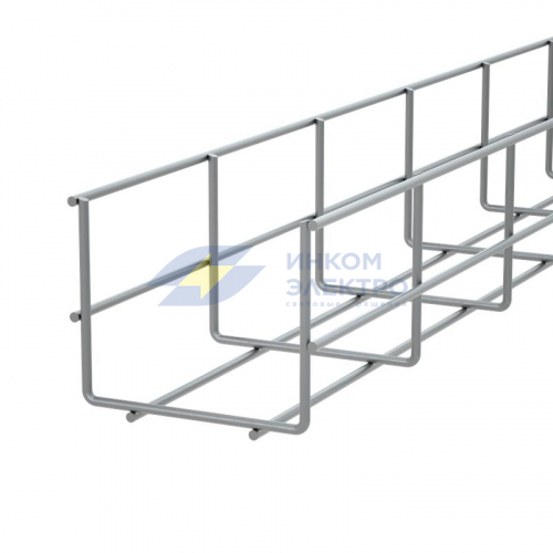Лоток проволочный 100х80 L3000 сталь 4мм PL80-100-3000 оцинк. КМ LO26662