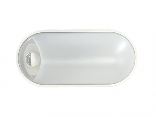 Светильник светодиодный WP 15 C 12W OP 840 W10L22 WH MDM 220х106х60мм 12Вт 4000К IP54 ЖКХ овал. пылевлагозащ. с датчиком движ. бел. Русский Свет 15071524500 фото 3