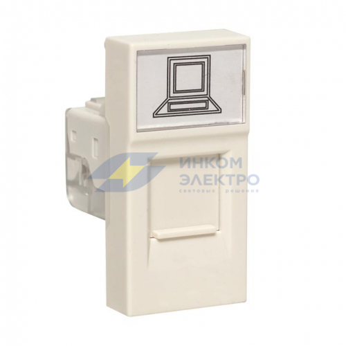 Розетка компьютерная 1мод. RJ45 кат.5E EKF E1MK015E-135-10 Розетка компьютерная 1мод. RJ45 кат.5E EKF E1MK015E-135-10