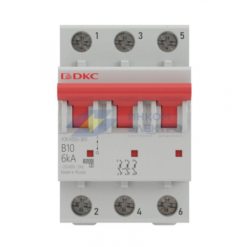 Выключатель автоматический модульный YON MD63-3C63-10 10кА DKC MD63-3C63-10 фото 2