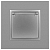 Розетка 1-м СП Эра Elegance 14-2103-03 16А IP20 16AX 250В 2P+E Schuko защ. шторки с крышкой алюм. Эра Б0034280