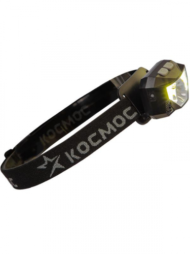 Фонарь налобный аккум. 3Вт XPG 2х3Вт COB/Li-po 1200мА.ч ABS пластик КОСМОС KOC851Lit фото 6