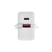 Устройство зарядное сетевое для iPhone/iPad Type-C + USB 3.0 с Quick charge бел. Rexant 16-0278
