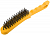 Корщетка стальная пластиковая ручка 275мм 5-ти рядная желт. FIT 38439