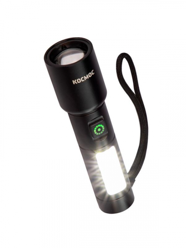 Фонарь ручной аккум. 10Вт LaserLED/широк.cвет/Li-ion 1200мА.ч алюм. КОСМОС (KOC134Lit) фото 4 Фонарь ручной аккум. 10Вт LaserLED/широк.cвет/Li-ion 1200мА.ч алюм. КОСМОС KOC134Lit фото 4