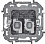 Розетка компьютерная 2-м Inspiria RJ45 кат.5E UTP сл. кость IEK 673836