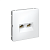 Розетка компьютерная 2-м ArtGallery RJ45 + RJ45 кат.5E механизм лотос SE GAL001385