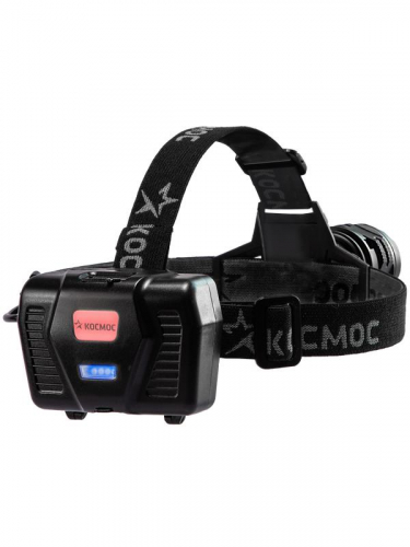 Фонарь налобный аккум. 10Вт Laser LED/Li-ion18650 3х1200мА.ч алюм. КОСМОС KOC854Lit фото 3