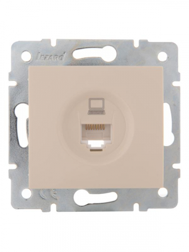 Розетка компьютерная 1-м СП Karina RJ45 механизм крем. LEZARD 707-0388-139 Розетка компьютерная 1-м СП Karina RJ45 механизм крем. LEZARD 707-0388-139