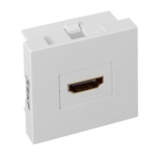 Розетка HDMI 1-м СП 2мод. без индикатора бел. EKF E2MR-21HDMI-10 фото 6