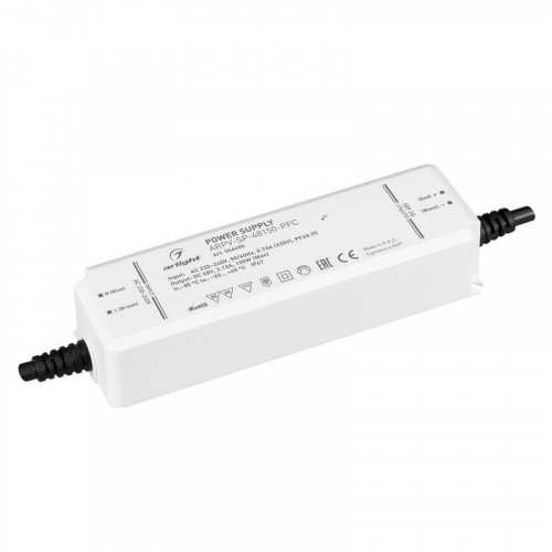 Блок питания ARPV-SP-48150-PFC (48В 3.12А 150Вт) IP67 пластик Arlight 046406 Блок питания ARPV-SP-48150-PFC (48В 3.12А 150Вт) IP67 пластик Arlight 046406