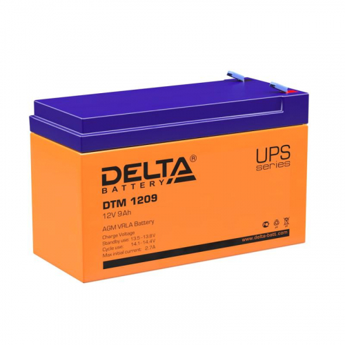 Аккумулятор UPS 12В 9А.ч DTM 1209 Delta 4614010050010 Аккумулятор UPS 12В 9А.ч DTM 1209 Delta 4614010050010