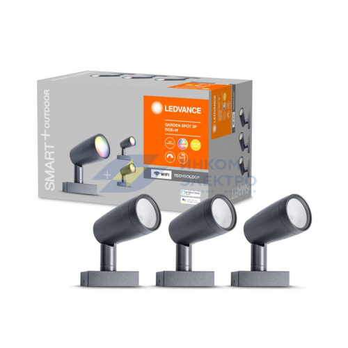 Светильник светодиодный SMART WIFI GARDEN SPOT RGBW 3P DG (уп.3шт) LEDVANCE 4058075478497 фото 2