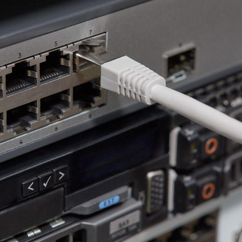 Патч-корд F/UTP кат.5e RJ45-RJ45 LSZH экранир. 1м сер. Rexant 18-8002-1 фото 3