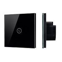 Выключатель сенсорный SWT-OMALI-S01-ZB-BK 10А 250В Zigbee стекло Arlight 050033