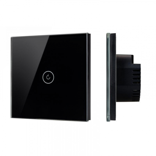 Выключатель сенсорный SWT-OMALI-S01-ZB-BK 10А 250В Zigbee стекло Arlight 050033 Выключатель сенсорный SWT-OMALI-S01-ZB-BK 10А 250В Zigbee стекло Arlight 050033
