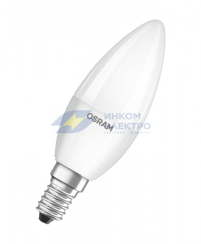 Лампа светодиодная LED STAR CLASSIC B 40 5W/840 5Вт свеча 4000К нейтр. бел. E14 470лм 220-240В матов. пласт. OSRAM 4058075056886 фото 2