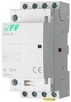 Контактор ST25-22 (2NO+2NC 4Вт 2 модуля монтаж на DIN-рейке 230В AC 25А IP20) F&F EA13.001.009