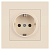 Розетка 1-м СП Accent 6-202-02 16А IP20 250В 2P+E Schuko сл. кость Intro Б0063683