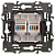 Розетка компьютерная 2-м Elegance 14-3108-03 RJ45 IP20 механизм алюм. Эра Б0034310