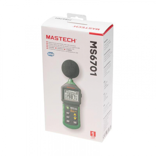 Измеритель уровня шума цифровой MS6701 Mastech 13-1252 фото 9