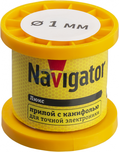 Припой 93 082 NEM-Pos02-61K-1-K100 (ПОС-61; катушка; 1мм; 100 г) Navigator 93082