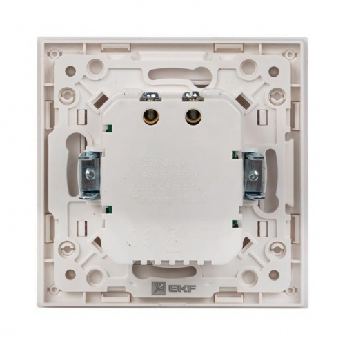 Розетка USB 2-м Стокгольм 2.1А механизм бел. PROxima EKF EYR16-028-10-2USB фото 2 Розетка USB 2-м Стокгольм 2.1А механизм бел. PROxima EKF EYR16-028-10-2USB фото 2