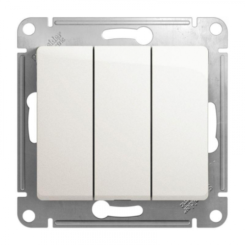 Выключатель 3-кл. СП Glossa 10А IP20 (сх. 3) 10AX механизм перламутр. SE GSL000631 Выключатель 3-кл. СП Glossa 10А IP20 (сх. 3) 10AX механизм перламутр. SE GSL000631
