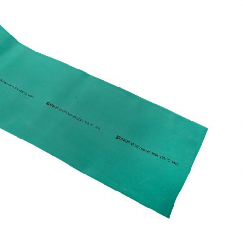 Трубка термоусадочная ТУТ нг 120/60 зел. PROxima (уп.25м) EKF tut-120-j фото 4