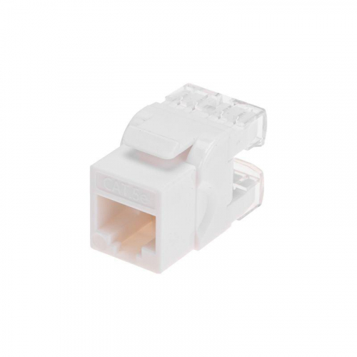 Модуль Keystone Jack RJ-45(8P8C) кат.5E UTP неэкранир. тип 180град. бел. PRO Rexant 02-0060 фото 3