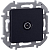 Розетка телевизионная проходная TV 1вых. СП Inspiria 14дБ 5-862мГц механизм антрацит IEK 673863