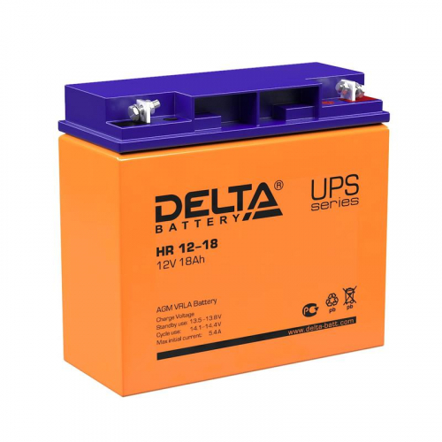 Аккумулятор UPS 12В 18А.ч HR 12-18 Delta 4614010180005 Аккумулятор UPS 12В 18А.ч HR 12-18 Delta 4614010180005