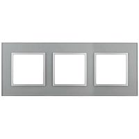Рамка 3-м 14-5103-03 стекло Elegance алюм.+алюм. ЭРА Б0034508