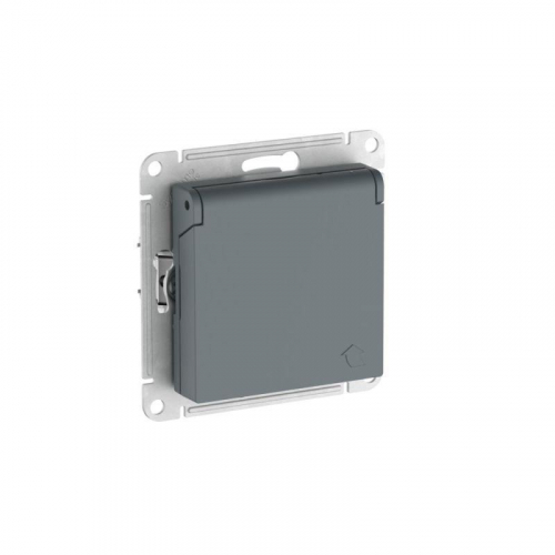 Розетка AtlasDesign 16А IP20 с заземл. защ. шторки с крышкой быстрозажим. клем. механизм грифель SE ATN000746S фото 5 Розетка AtlasDesign 16А IP20 с заземл. защ. шторки с крышкой быстрозажим. клем. механизм грифель SE ATN000746S фото 5