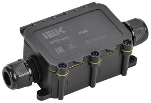Коробка распределительная герметичная WTP-406 IP68 2 ввода IIEK UWB10-I-450-40-02-68 Коробка распределительная герметичная WTP-406 IP68 2 ввода IIEK UWB10-I-450-40-02-68