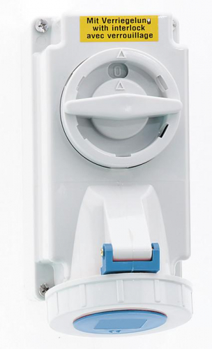 Розетка настенная 16А 3п 6ч 230В IP67 с блокировк. Quick-Connect Bals 160048 Розетка настенная 16А 3п 6ч 230В IP67 с блокировк. Quick-Connect Bals 160048