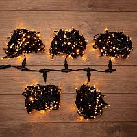 Гирлянда светодиодная "LED ClipLight" 5 нитей х20м 665LED желт. 50Вт 24В IP65 трансф. в компл. Neon-Night 323-501