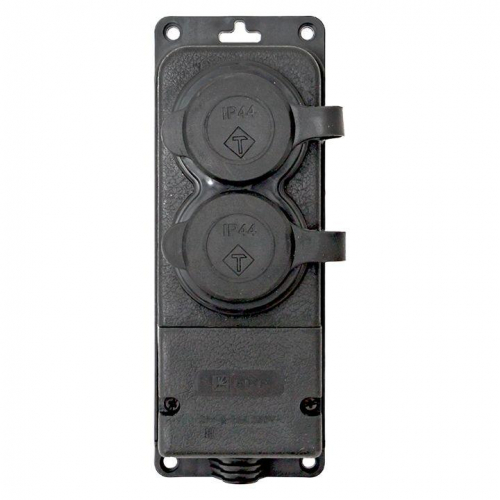 Колодка 2-м 16А IP44 2P+PE 230В с защ. крышками каучук PROxima EKF RPS-018-16-230-44-r фото 4 Колодка 2-м 16А IP44 2P+PE 230В с защ. крышками каучук PROxima EKF RPS-018-16-230-44-r фото 4