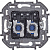 Розетка компьютерная 2-м Inspiria RJ45 кат.6 UTP механизм алюм. IEK 673842