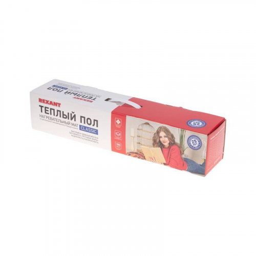 Комплект "Теплый пол" (мат) двухжил. 75Вт 0.5х1м 0.5кв.м Classic RNX-0.5-75 с экраном Rexant 51-0501-2 фото 4 Комплект "Теплый пол" (мат) двухжил. 75Вт 0.5х1м 0.5кв.м Classic RNX-0.5-75 с экраном Rexant 51-0501-2 фото 4
