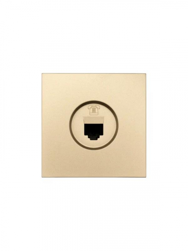 Розетка телефонная евро СП ZIMA IP20 зол. LEZARD 704-3688-137