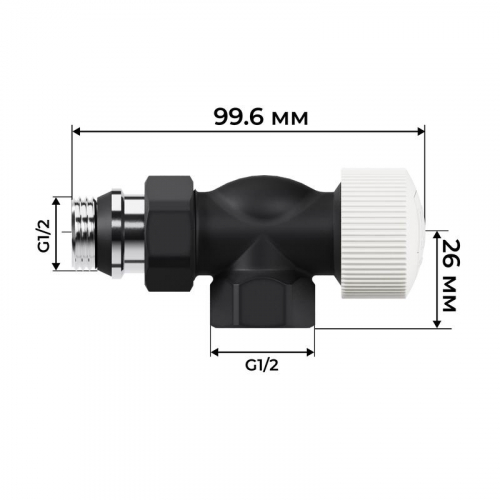 Набор термостатический осевой Design 1/2дюйм М30х1.5 черн. Royal Thermo НС-1640375 фото 4 Набор термостатический осевой Design 1/2дюйм М30х1.5 черн. Royal Thermo НС-1640375 фото 4