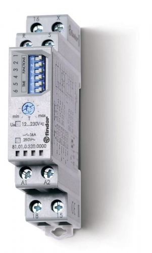 Таймер модульный мультифункциональный (AI DI SW SP BE DE EEb) функции SET RESET 12…240В AC/DC 1CO 16А 17.5мм регулировка времени 0.1с…10ч IP20 FINDER 810102300000 Таймер модульный мультифункциональный (AI DI SW SP BE DE EEb) функции SET RESET 12…240В AC/DC 1CO 16А 17.5мм регулировка времени 0.1с…10ч IP20 FINDER 810102300000