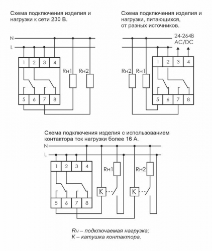 Реле времени PCZ-522 2х16А 24-264В AC/DC 2 перекл. IP20 2канала-2х125пар включ./выключ. суточн./недел. циклы монтаж на DIN-рейке F&F EA02.002.002 фото 2