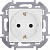 Розетка 1-м СП Inspiria 16А IP20 250В 2P+E защ. шторки немецк. стандарт механизм бел. IEK 673730