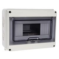 Бокс модульный накладной PDB/W 4008 GR (ЩРН-ПГ- 8) IP65 пластик. JazzWay 5072060