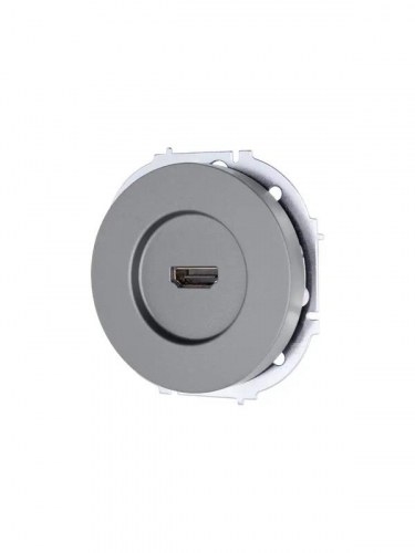 Розетка HDMI 1-м СП OSEN механизм сер. матов. LEZARD 743-7488-203 фото 2